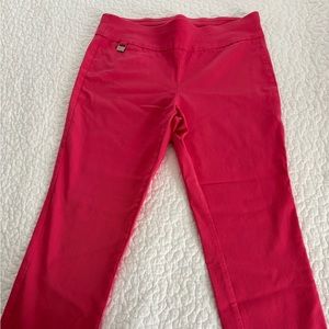 Rafaella-Comfort Pull-on Dress Pants, Pink -Size 10